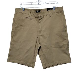 START FLEX COMFORT 4-WAY STRETCH Khaki Shorts Size 34 NWT